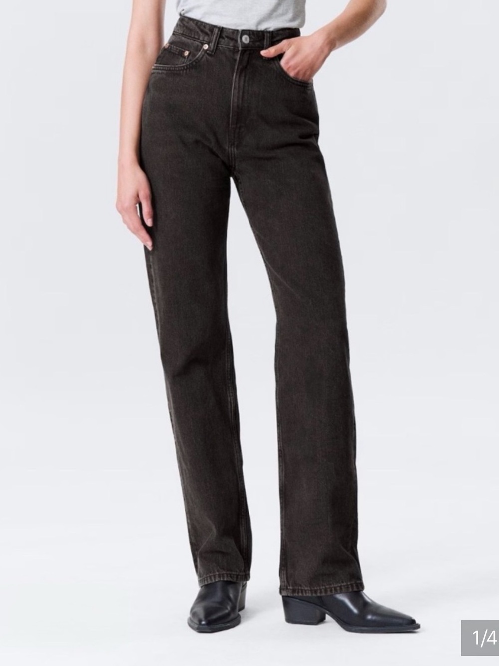 Weekday Voyage Jeans Washed Black 27x26